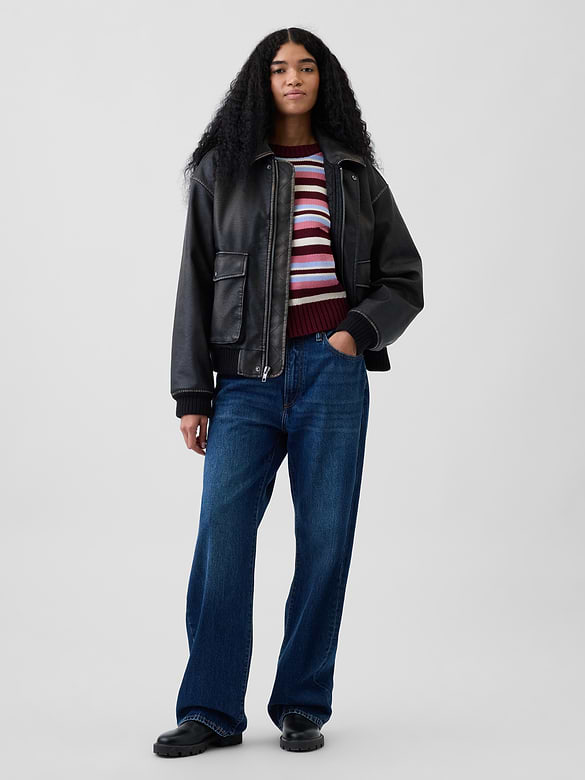 100% Cotton Oversized Crop Sweater