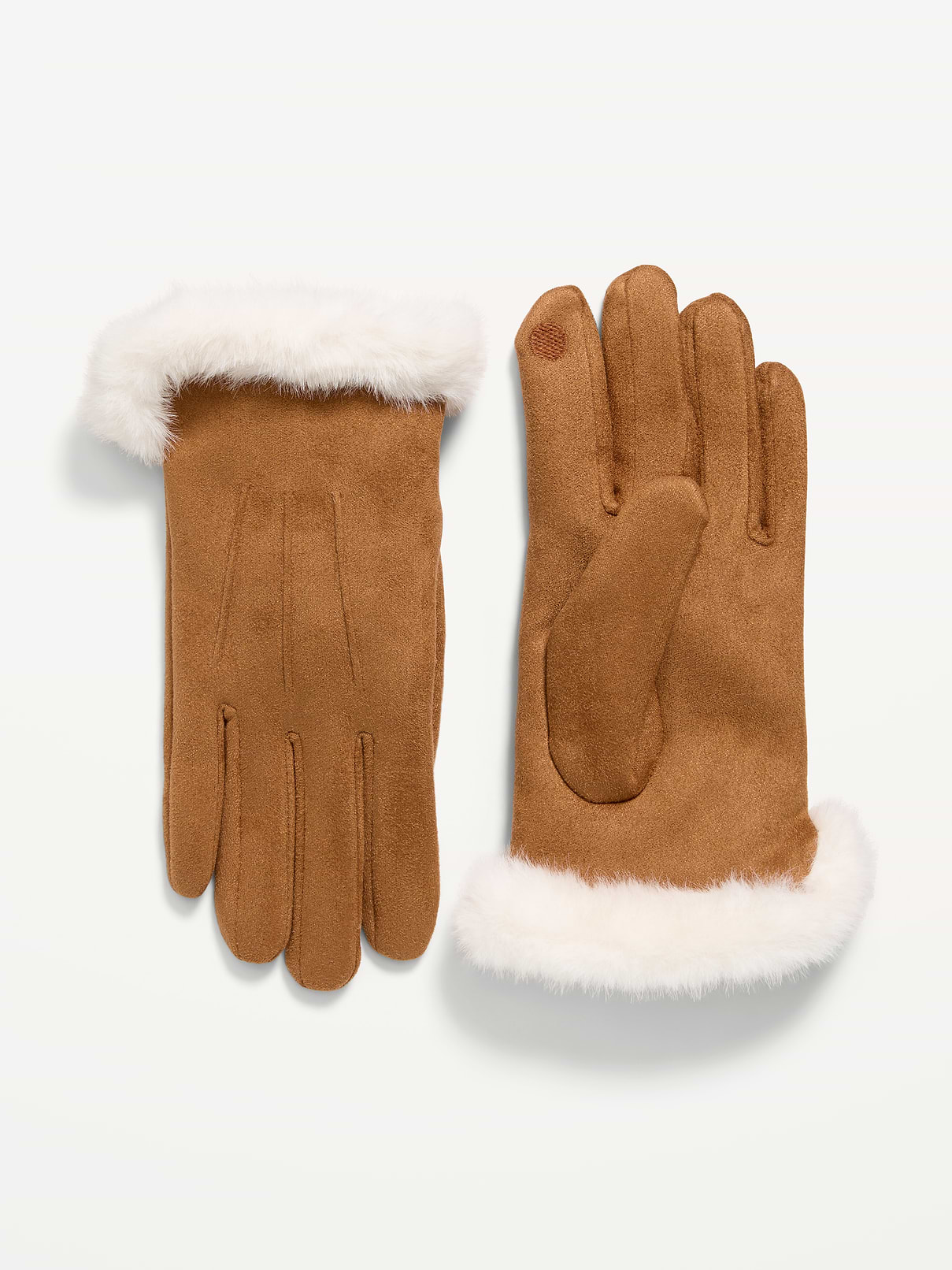Faux-Suede Gloves for Women
