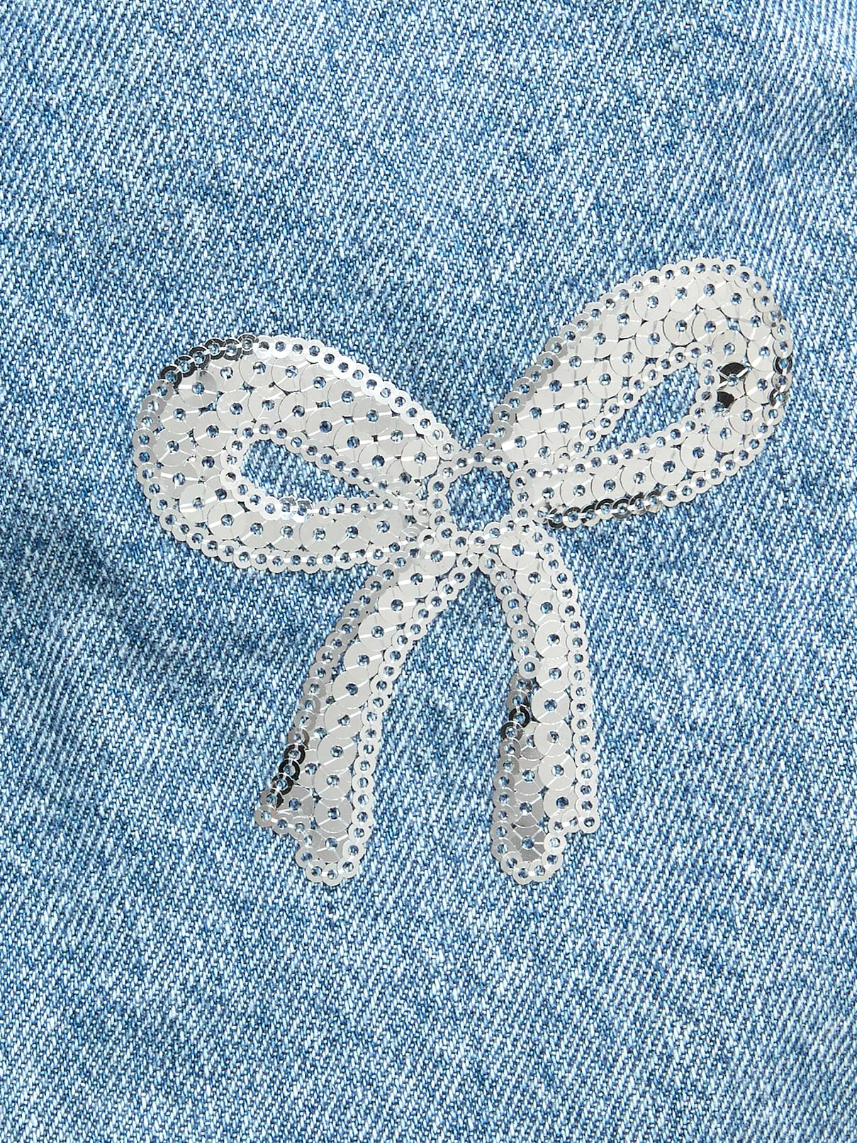 Image 5 of 5, High-Waisted Baggy Embellished Wide-Leg Jeans for Girls