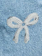 Image 5 of 5, High-Waisted Baggy Embellished Wide-Leg Jeans for Girls