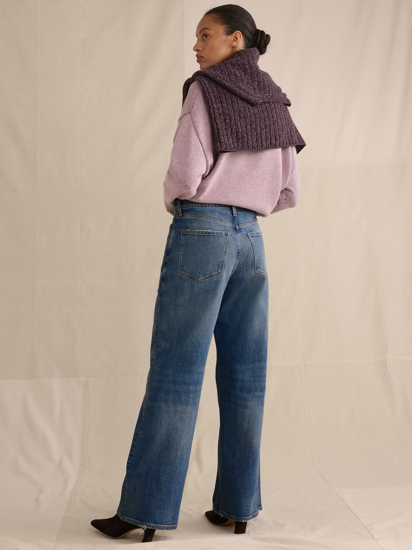 Image number 2 showing, High-Rise Relaxed Wide-Leg Jean
