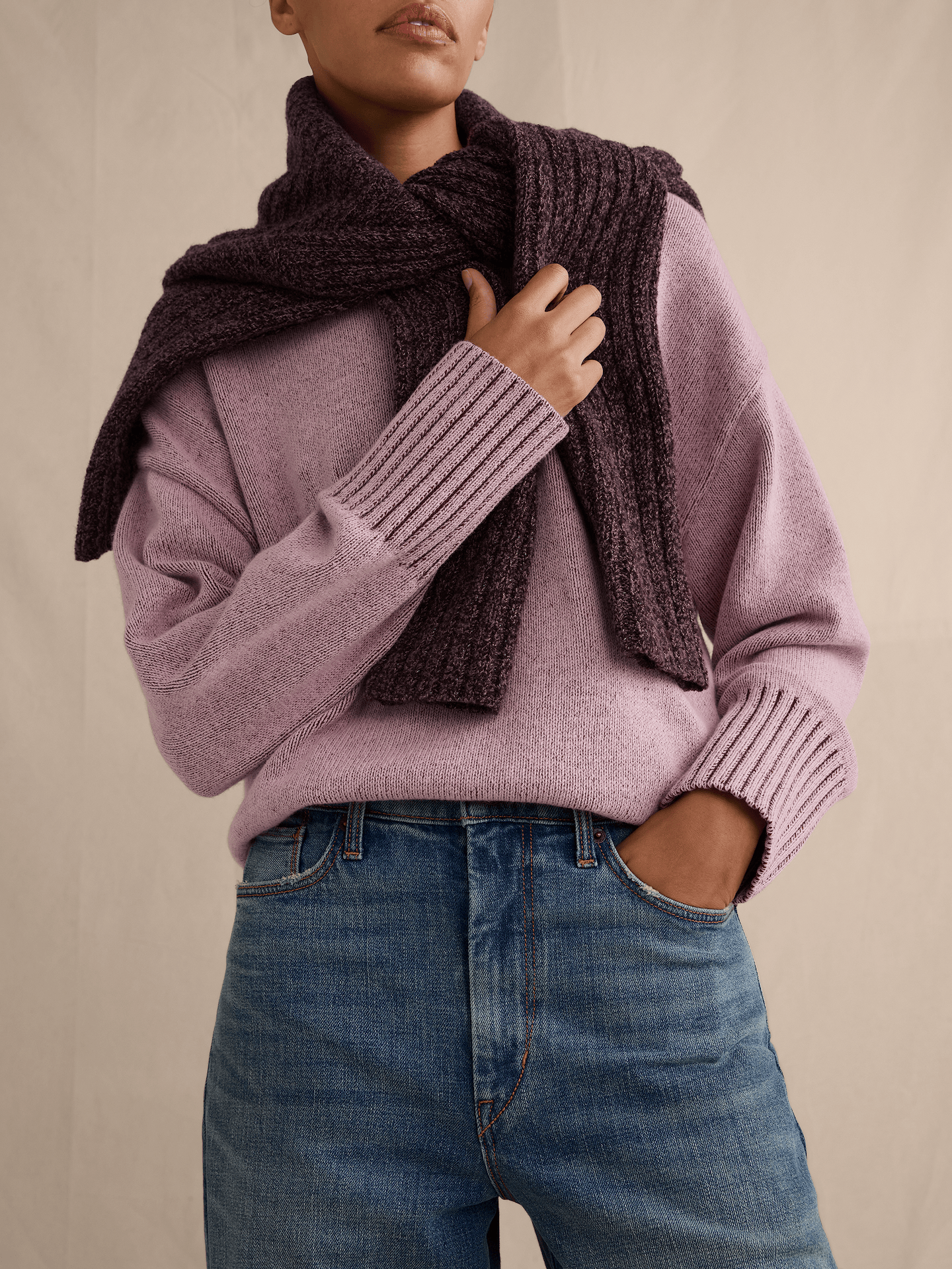 Image number 3 showing, High-Rise Relaxed Wide-Leg Jean
