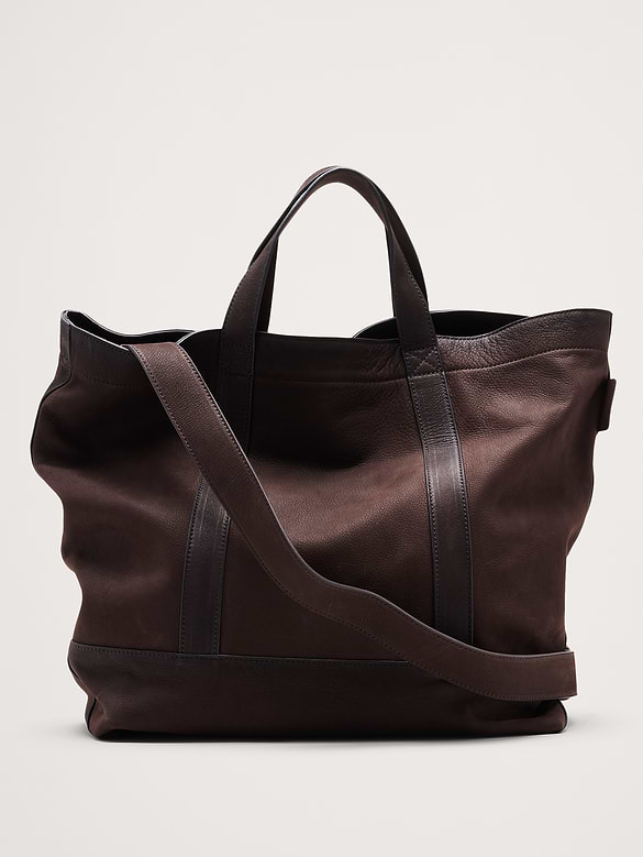 Fourre-tout en cuir nubuck