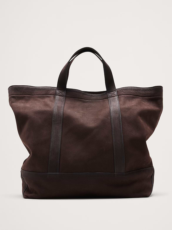 Fourre-tout en cuir nubuck