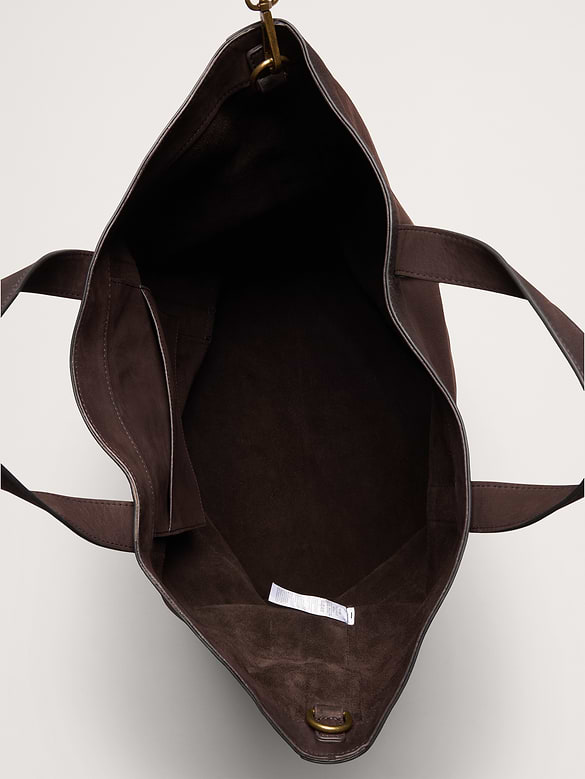 Fourre-tout en cuir nubuck