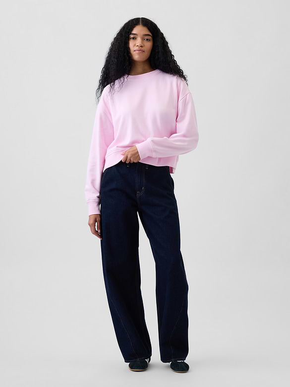 VintageSoft Terry Oversized Wedge Sweatshirt