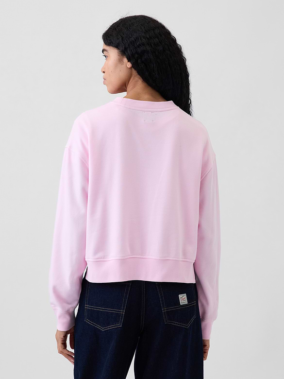 VintageSoft Terry Oversized Wedge Sweatshirt