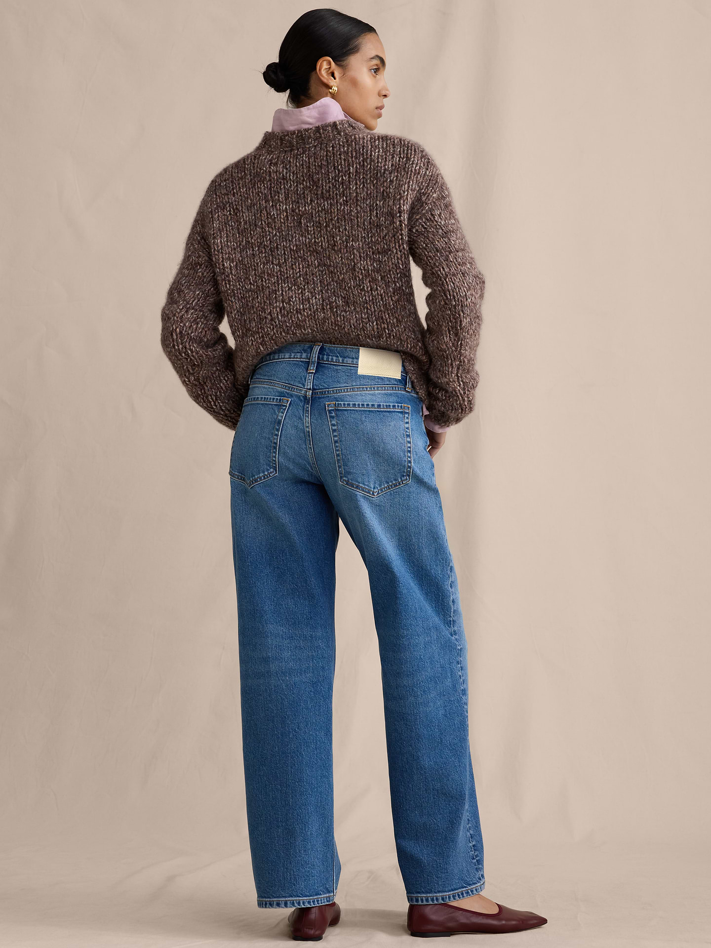 L'image numéro 3 présente Jean ample années 1990 à taille mi-basse