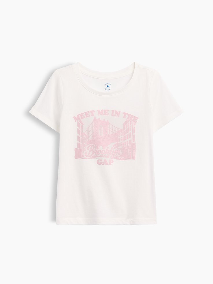 Image 1 of 3, Soft jersey knit., Short sleeves., Crewneck., Graphic at front., Product #1182527