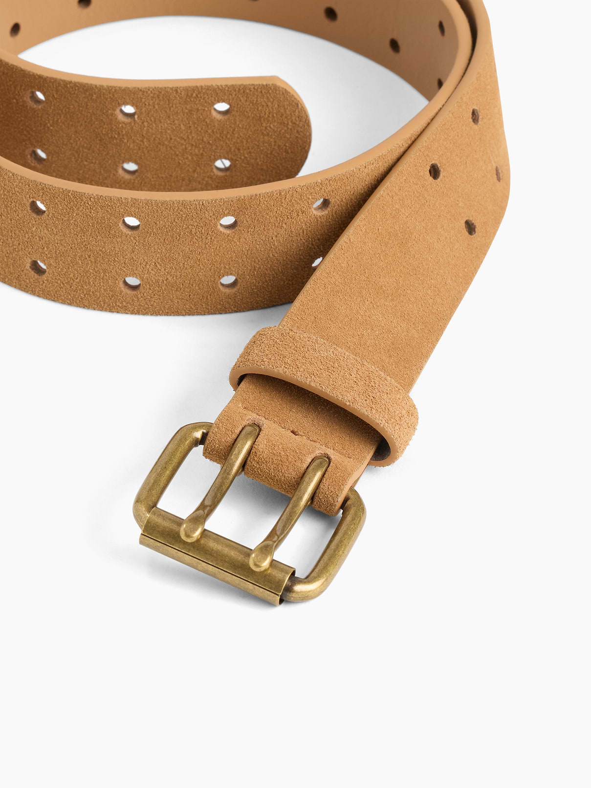 Image number 3 showing, Suede Double-Prong Belt
