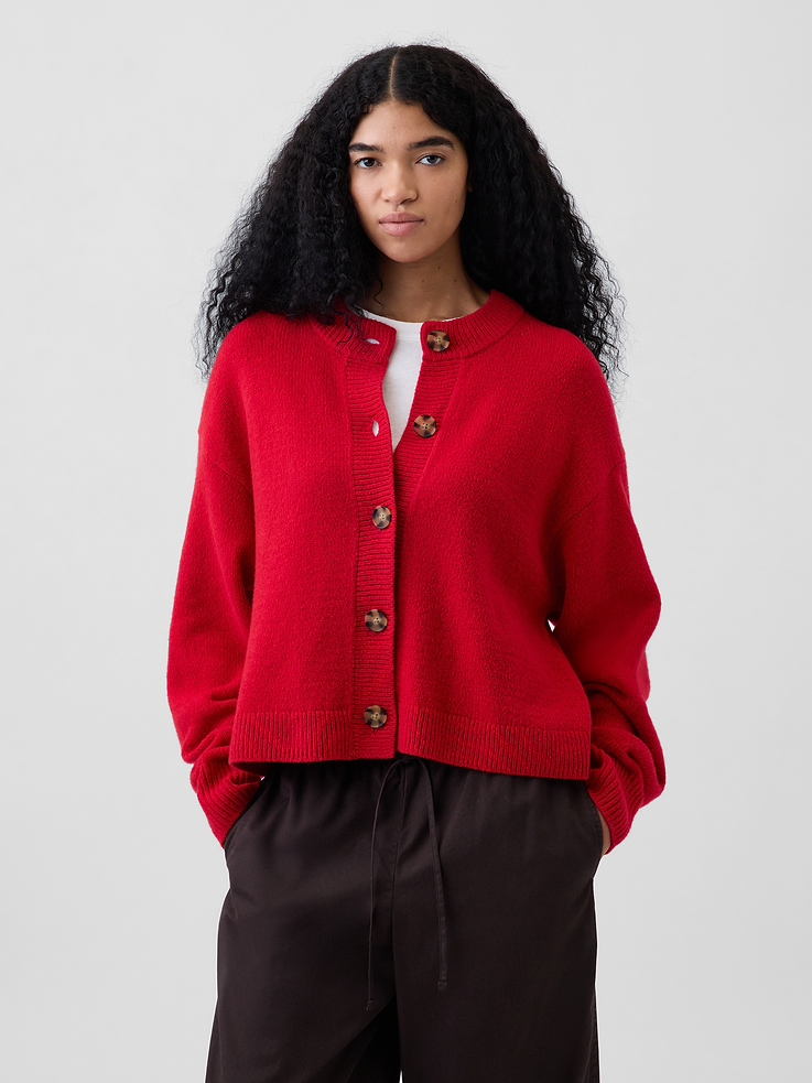 Image number 1 showing, CashSoft Oversized Chunky Cardigan