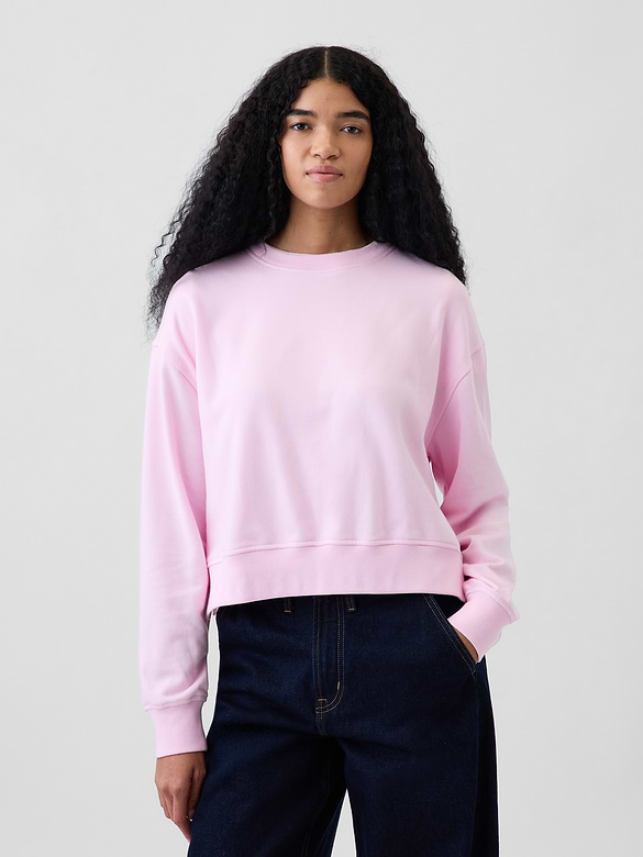 VintageSoft Terry Oversized Wedge Sweatshirt
