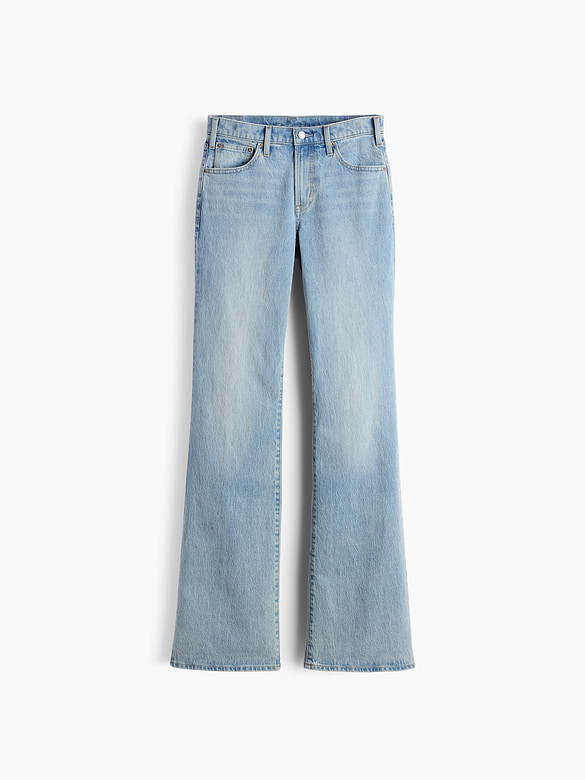 Mid Rise Relaxed Flare Jeans