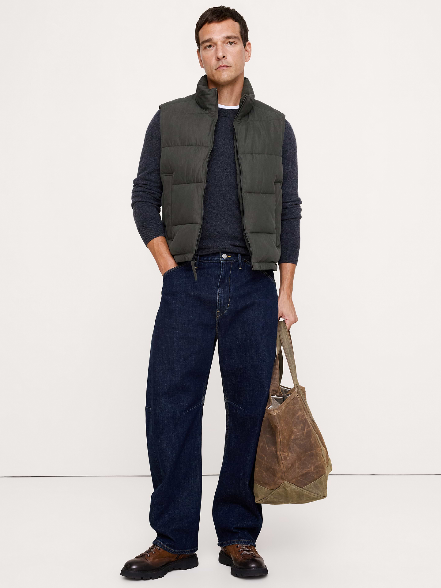 Image number 1 showing, Quilted Puffer Vest