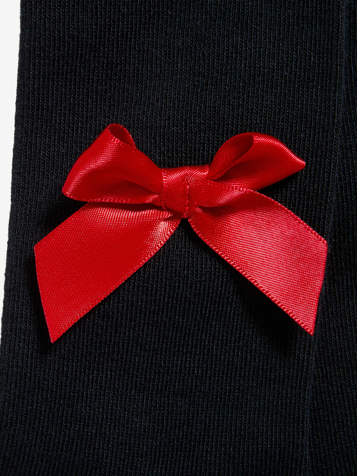 Image 2 of 2, Soft-Knit Bow Tights for Toddler Girls