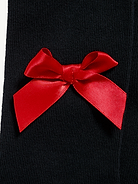 Image 2 of 2, Soft-Knit Bow Tights for Toddler Girls