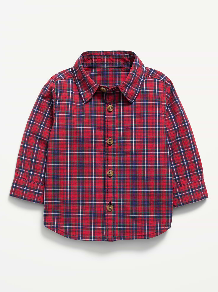 Image 1 of 1, spread collar, long sleeves, buttoned cuffs, full buttoned front, Product #1184514