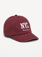 Image 1 of 1, button at crown, embroidered eyelets, curved visor, graphic at front, Product #1186685