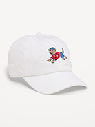 Image 1 of 1, button at crown, embroidered eyelets, curved visor, graphic at front, Product #1186685