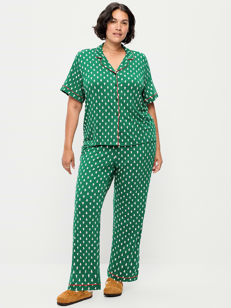 Image 6 of 7, Sunday Sleep Knit Jersey Pant Set