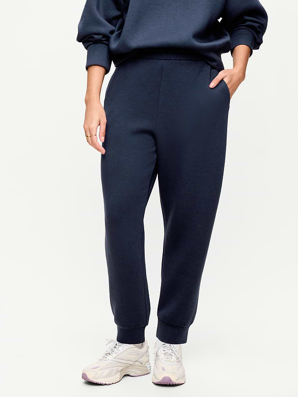 High-Waisted Bounce Fleece Jogger Sweatpants