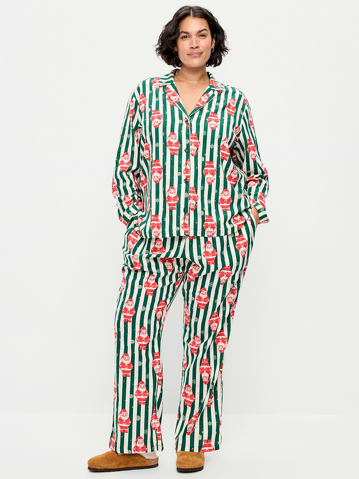 Image 7 de 8, Pyjama en flanelle à motif pour femme