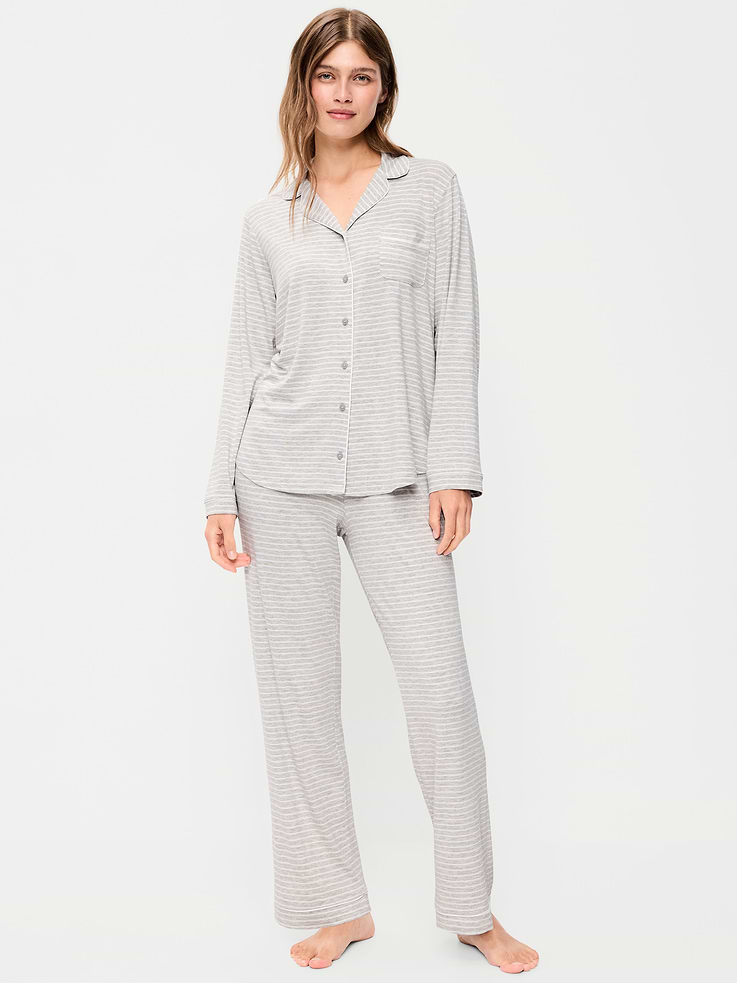 L'image numéro 1 présente Ensemble pantalon en tricot de jersey Grasse matinée