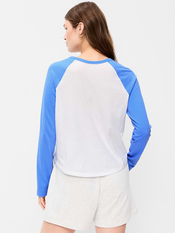 EveryWear Long-Sleeve Raglan Baseball T-Shirt