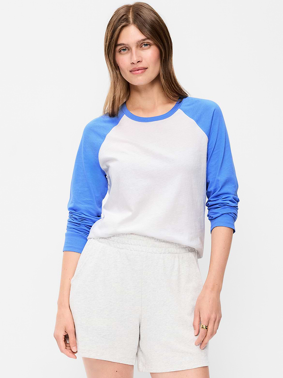 EveryWear Long-Sleeve Raglan Baseball T-Shirt