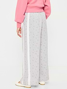 L'image numéro 2 présente Pantalon en coton ouaté rétro à coupe très généreuse à jambe large pour fille