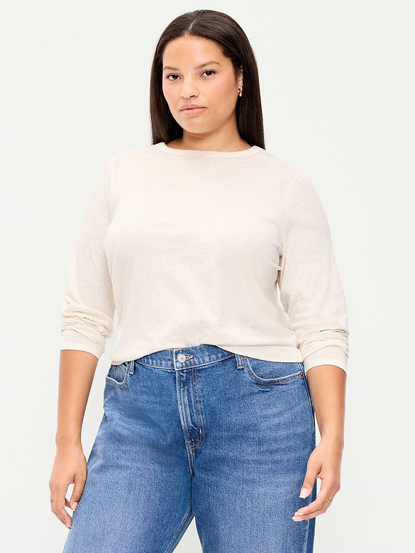 EveryWear Long-Sleeve Crew-Neck T-Shirt