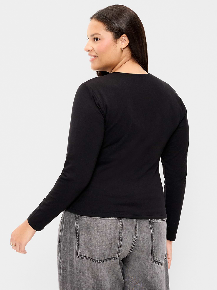 Image number 8 showing, Hug Double-Layer Crew-Neck Long-Sleeve Top