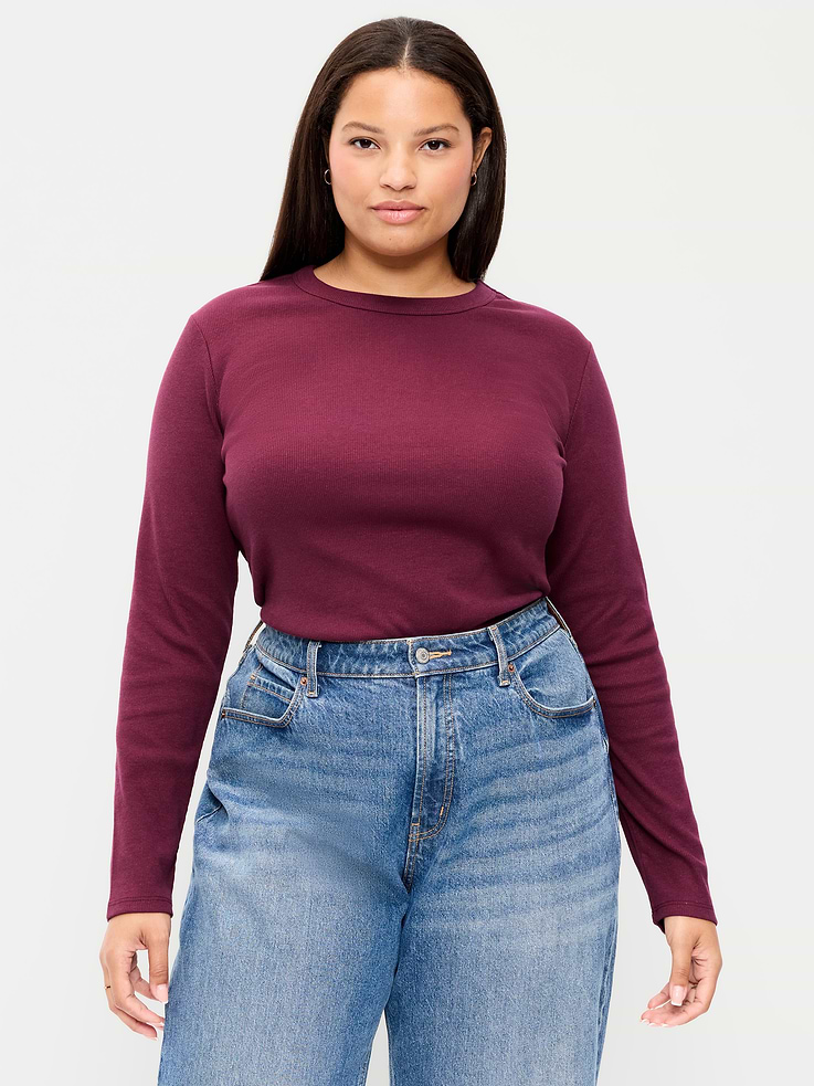 L'image numéro 7 présente T-shirt ajusté à manches longues