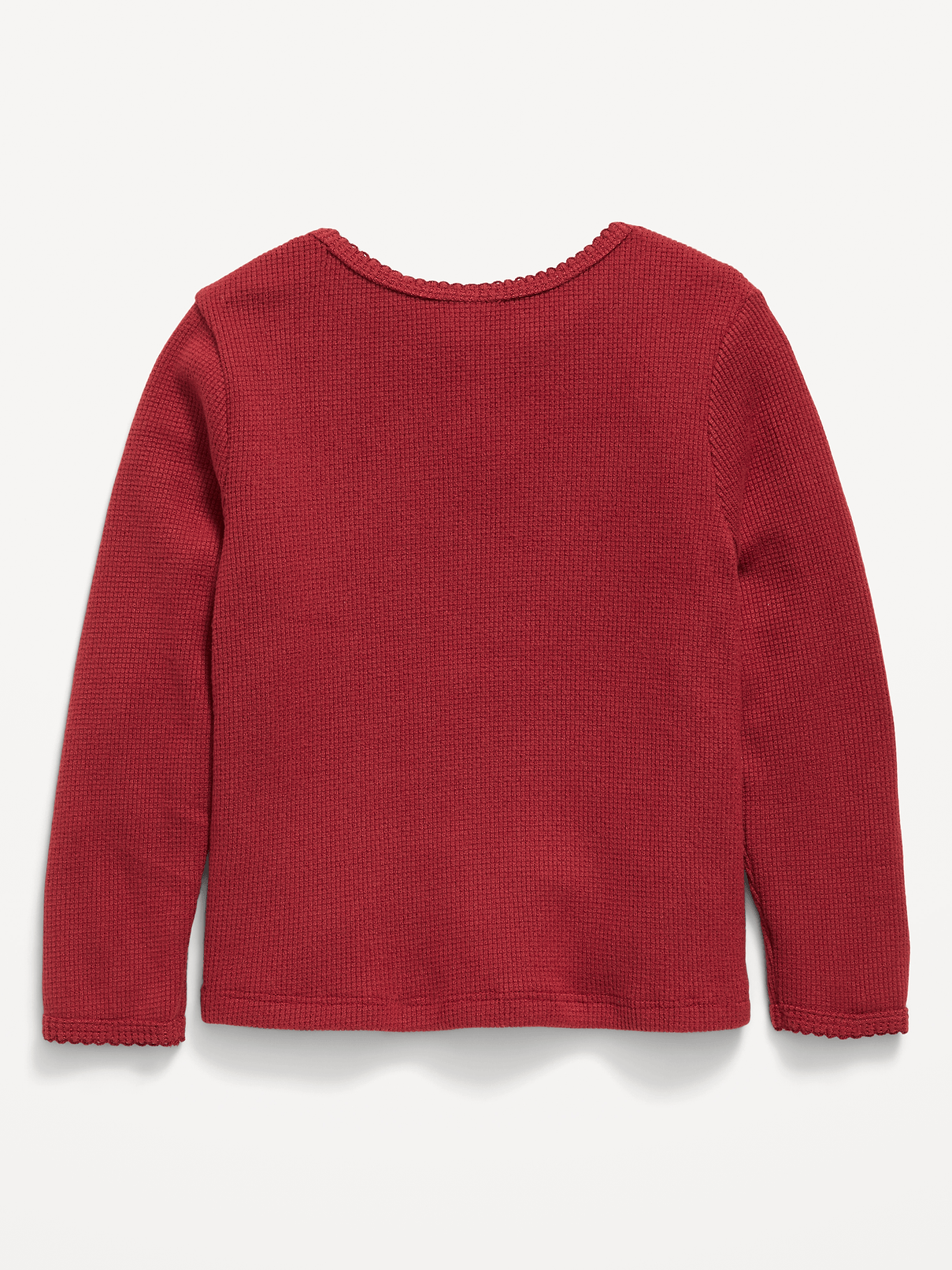 Image 2 of 2, Long-Sleeve Waffle Knit T-Shirt for Toddler Girls