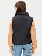 Image 2 of 3, Water-Resistant Quilted Puffer Vest for Girls