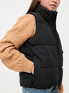 Image 3 of 3, Water-Resistant Quilted Puffer Vest for Girls