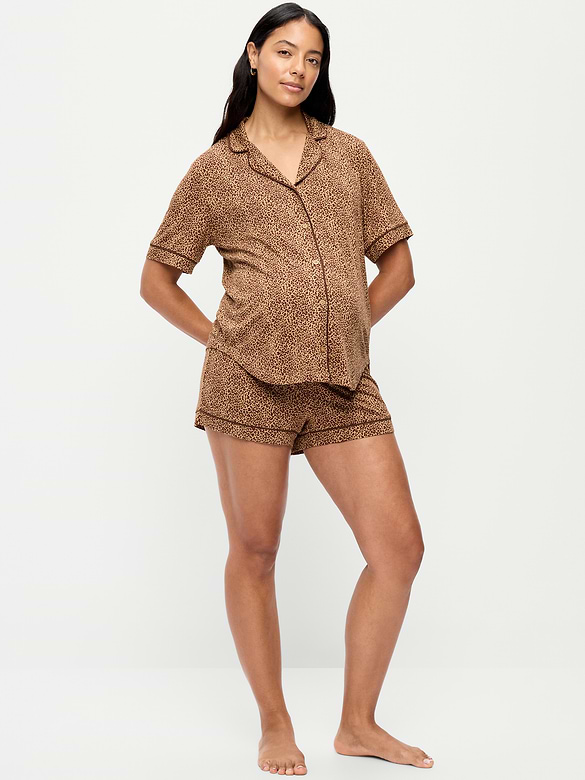 Maternity Classic Pajama Short Set