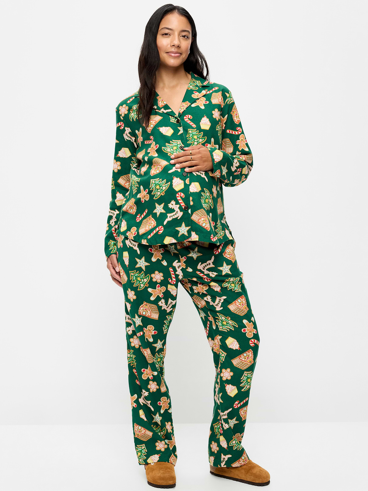 Image number 1 showing, Maternity Classic Pajama Set