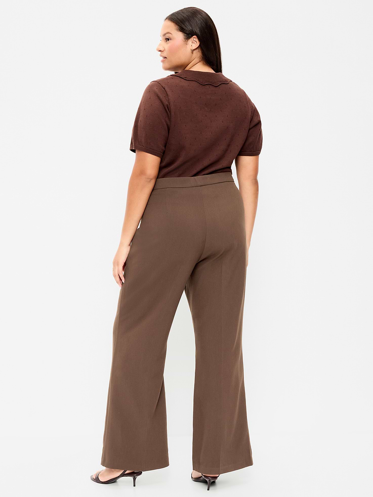Image number 8 showing, High-Waisted Patch Pocket Flare Pants