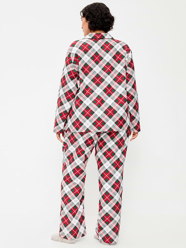 Image number 7 showing, Printed Flannel Pajama Pant Set for Women