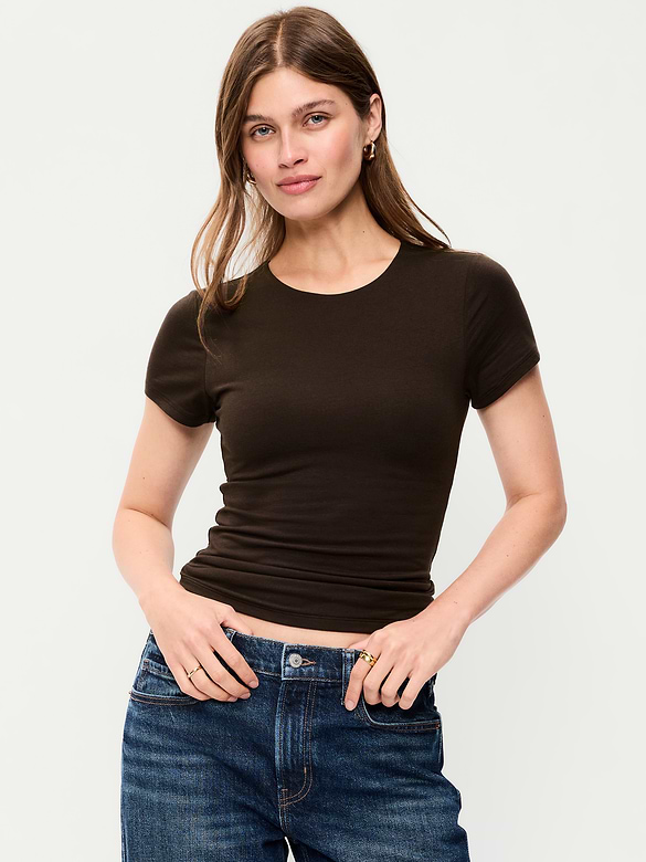 Hug Double-Layer Short-Sleeve Top
