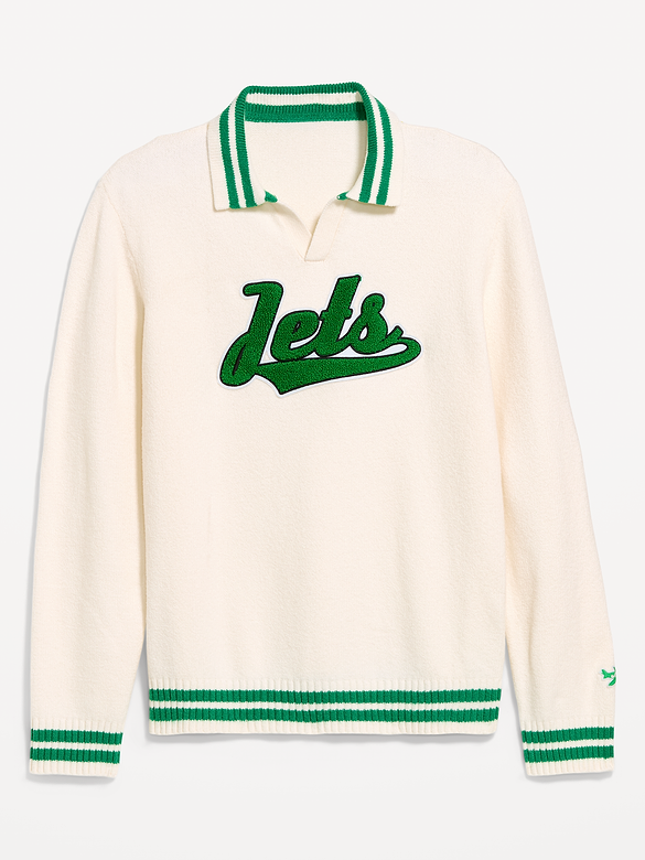 New York Jets Collared Sweater for Men