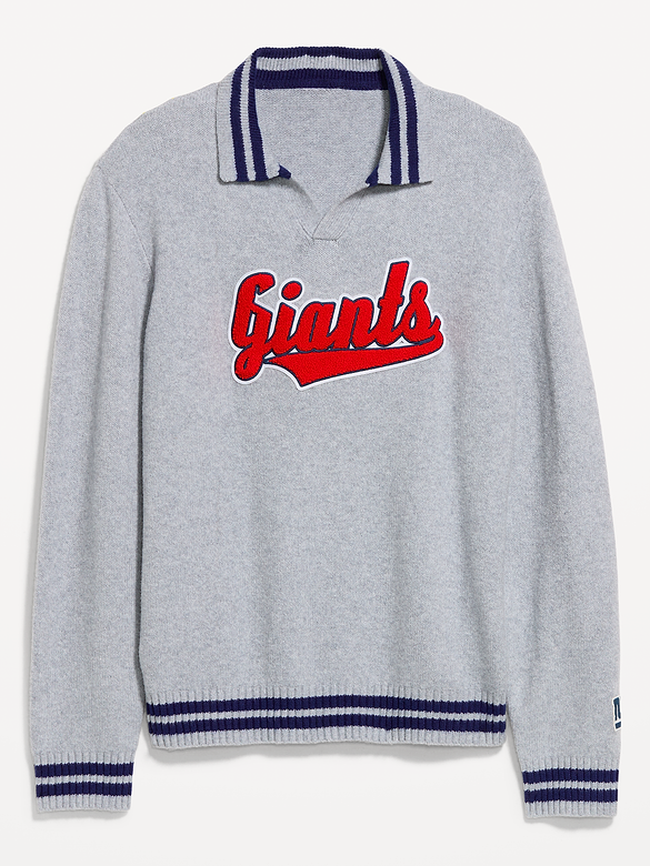 New York Giants Collared Sweater for Men