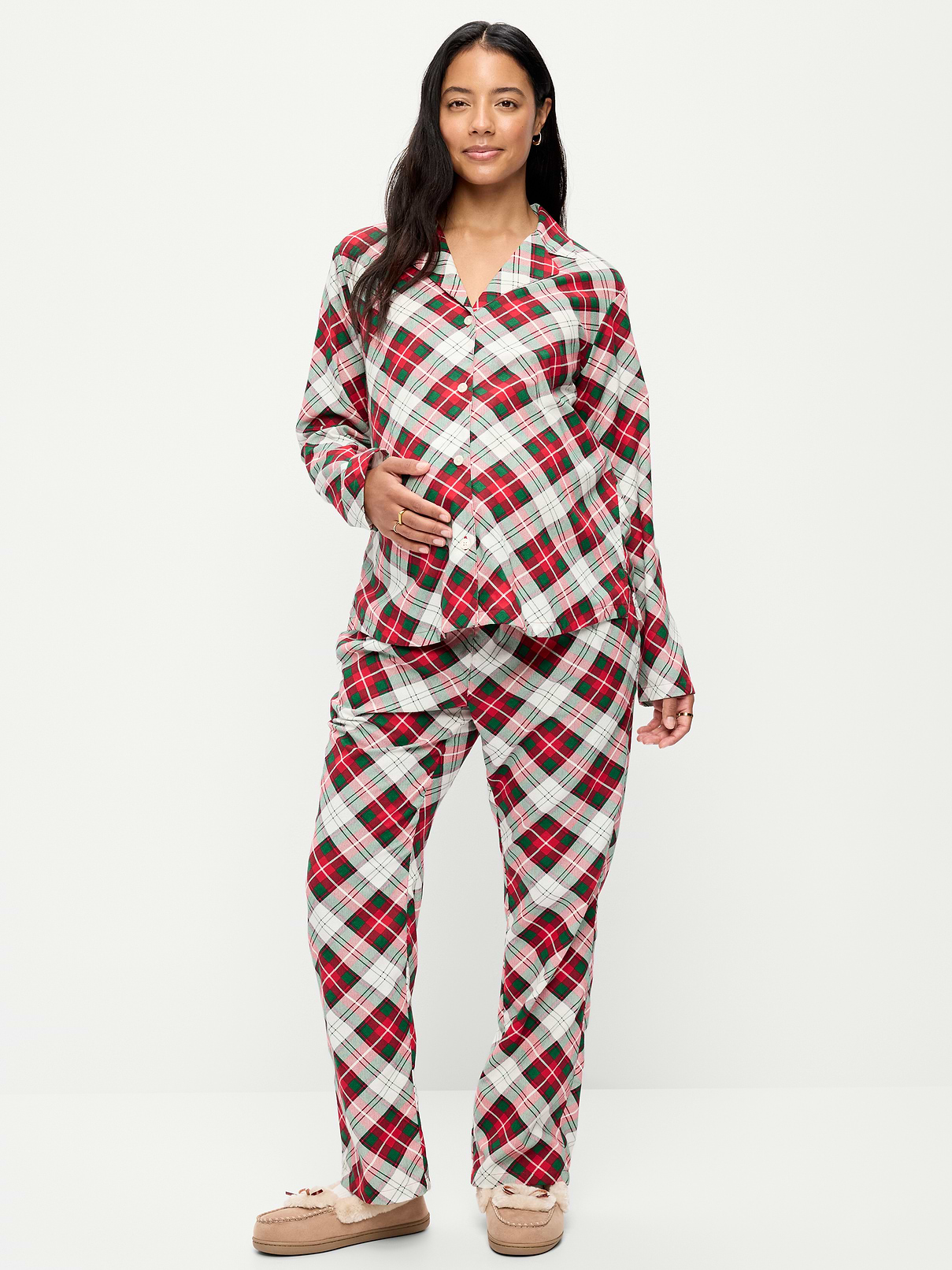 Image number 1 showing, Maternity Classic Pajama Set