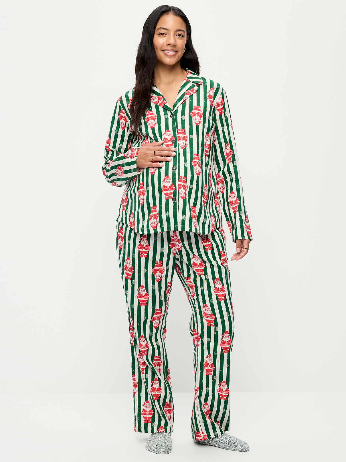 Image number 1 showing, Maternity Classic Pajama Set