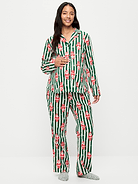 Image number 1 showing, Maternity Classic Pajama Set