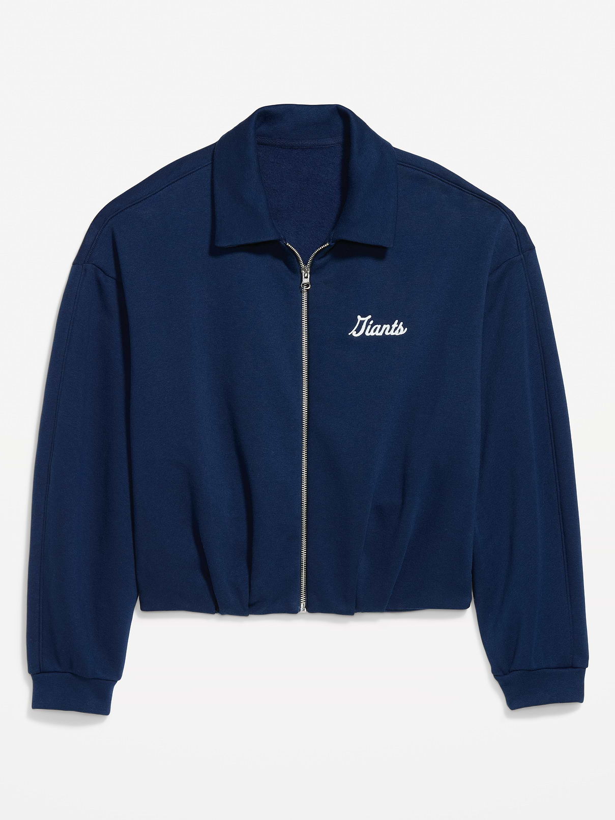 Image number 1 showing, New York Giants Oversized Fleece Bomber Jacket for Women