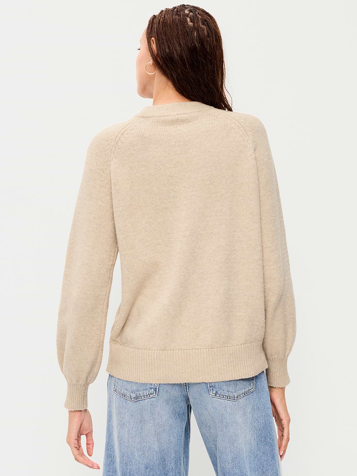 Image 2 of 6, Oversized Crew-Neck Fairisle Sweater