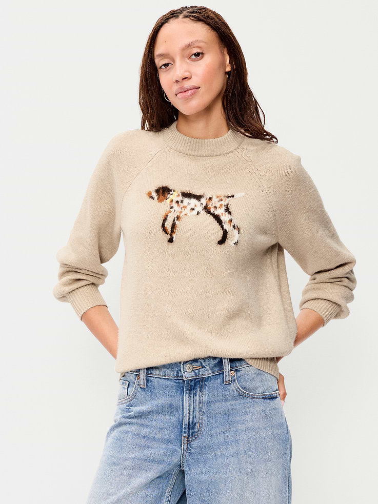 Image 1 of 6, crew neck, long sleeves, rib-knit cuffs, pullover style, Product #903843