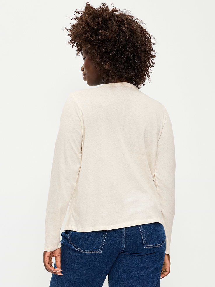 L'image numéro 6 présente T-shirt ras du cou passe-partout à manches longues